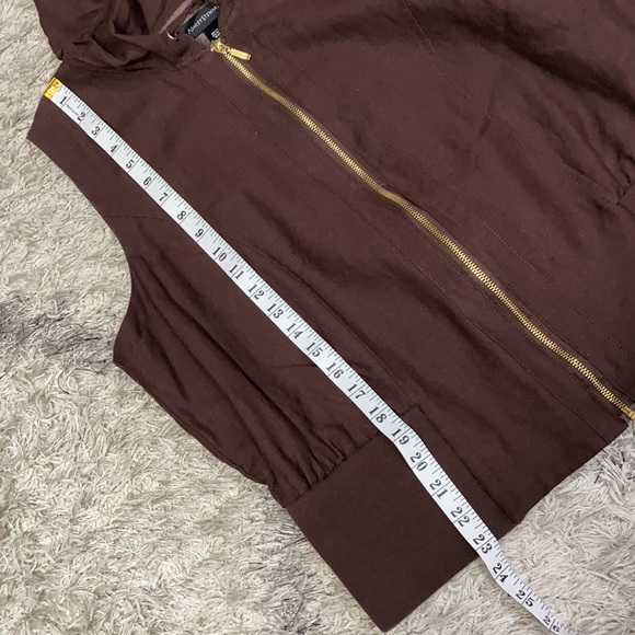 Ashley Stewart brown linen blend jacket sz 18/20 W - Picture 6 of 9